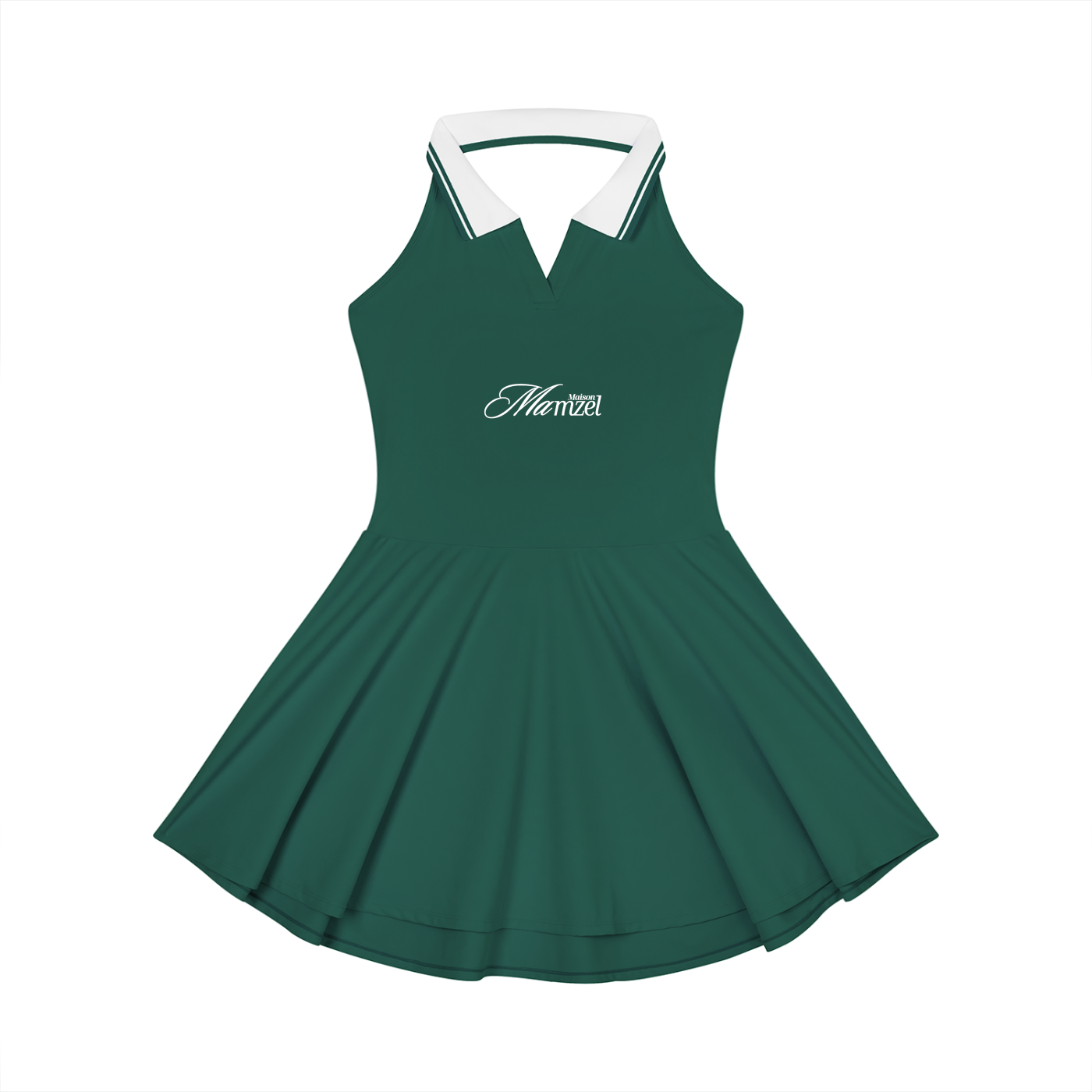 Women's Collared Halter A-Line Tennis Dress