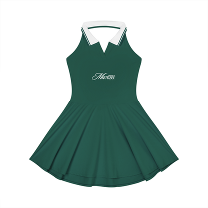 Women's Collared Halter A-Line Tennis Dress