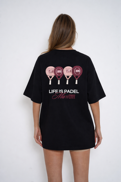 T-SHIRT OVERSIZED « LIFE IS PADEL »
