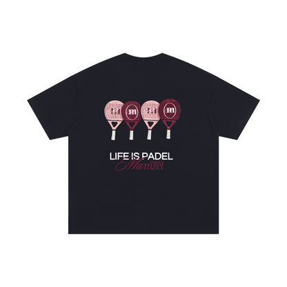 T-SHIRT OVERSIZED « LIFE IS PADEL »