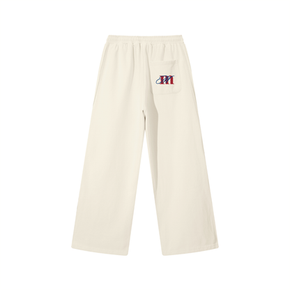 Contrast Tape Straight-Leg Sweatpants