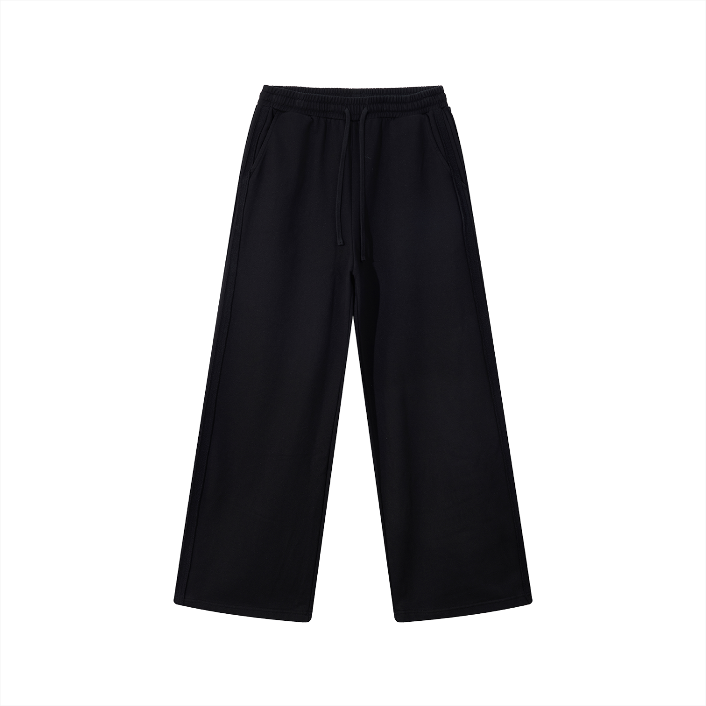 Contrast Tape Straight-Leg Sweatpants