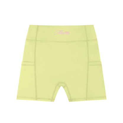 Women's High-Waisted Pocket Biker Shorts