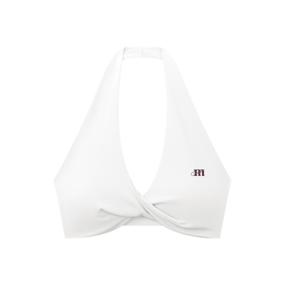 Women's Pleated Halter Sports Bra