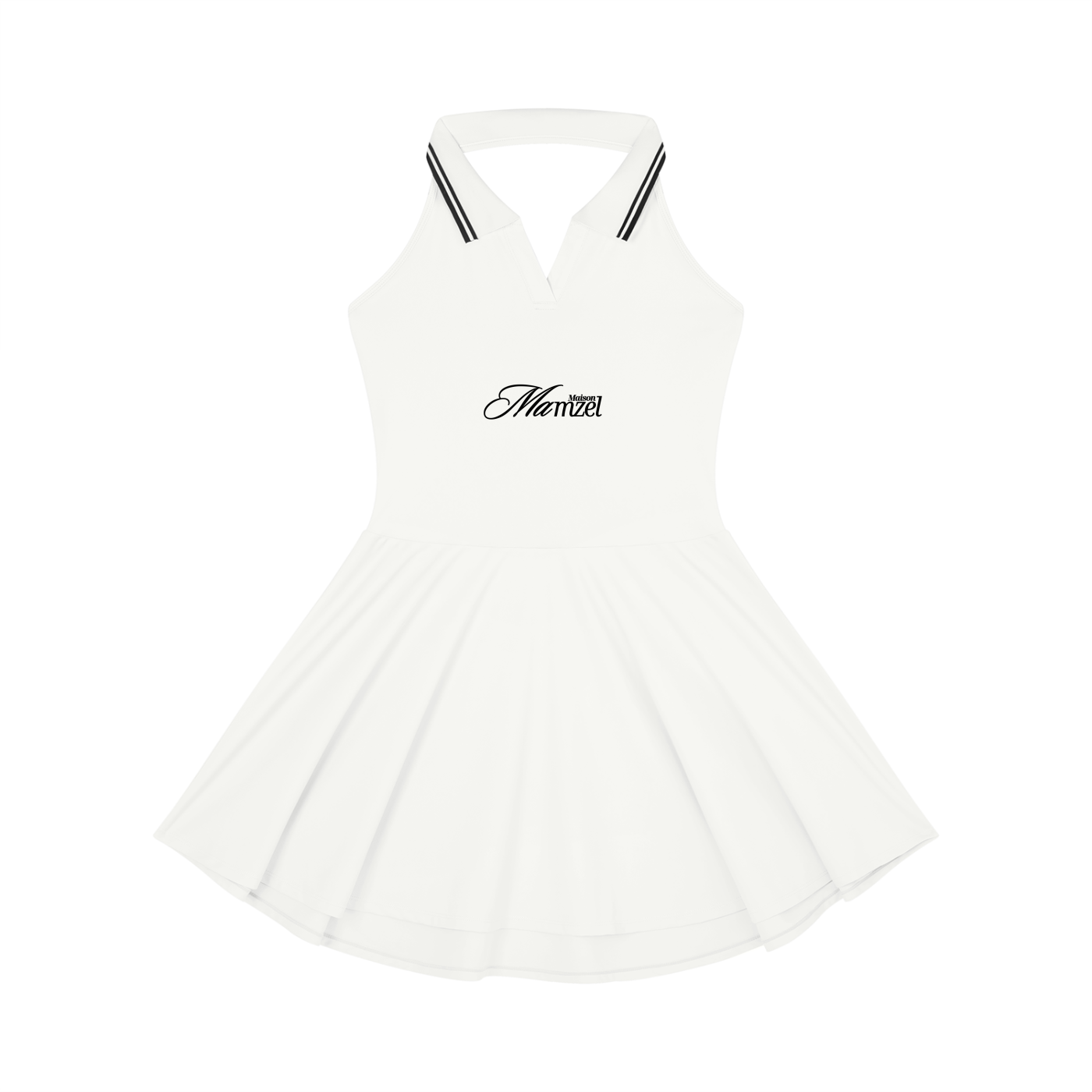 Women's Collared Halter A-Line Tennis Dress