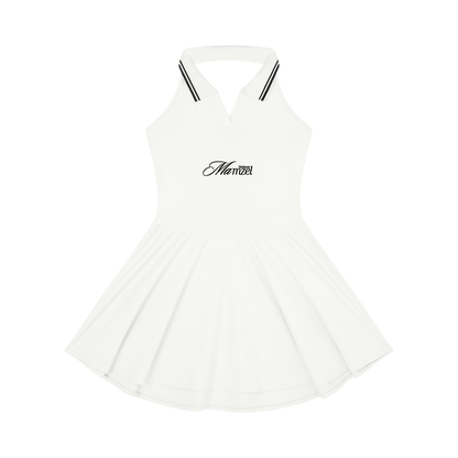 Women's Collared Halter A-Line Tennis Dress