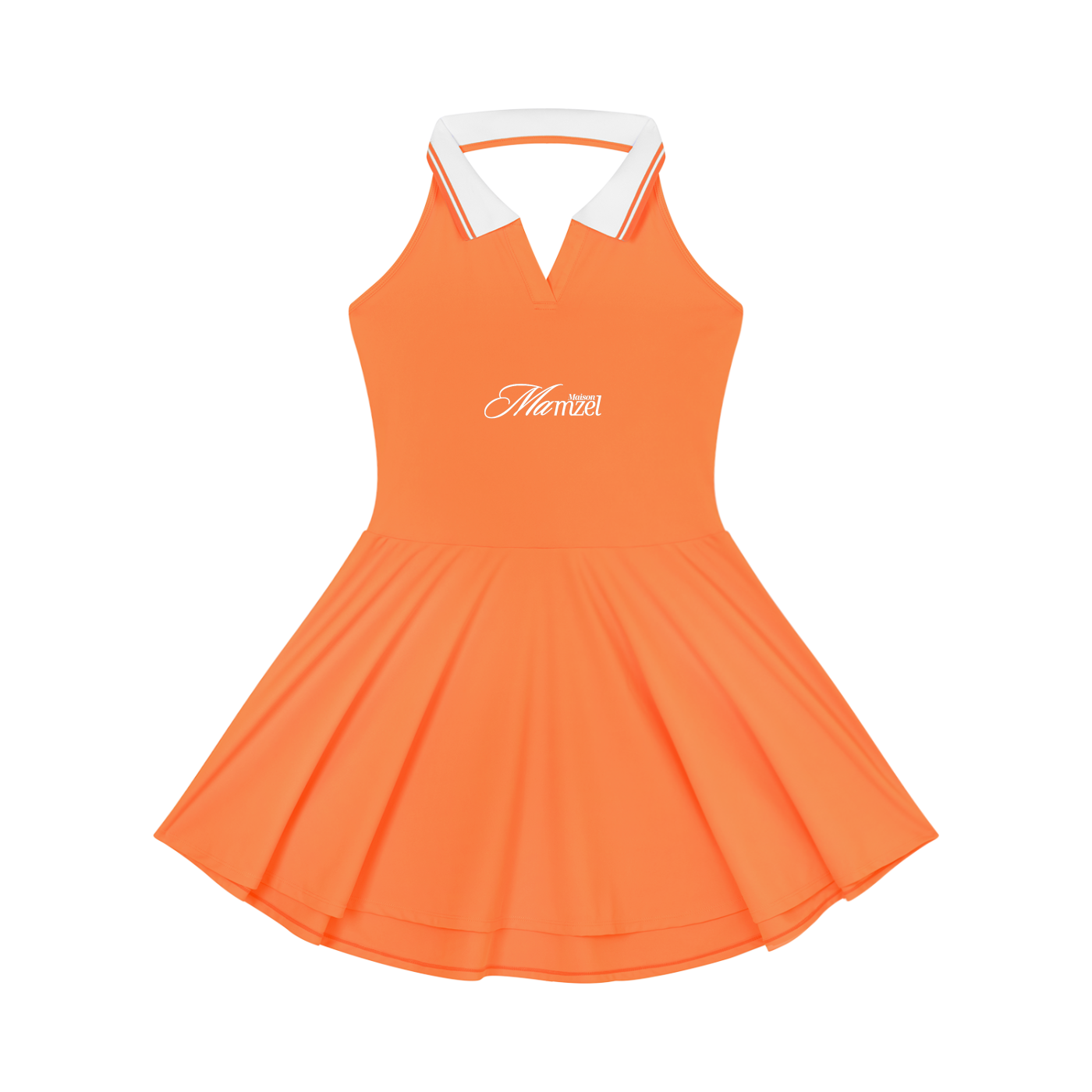 Women's Collared Halter A-Line Tennis Dress