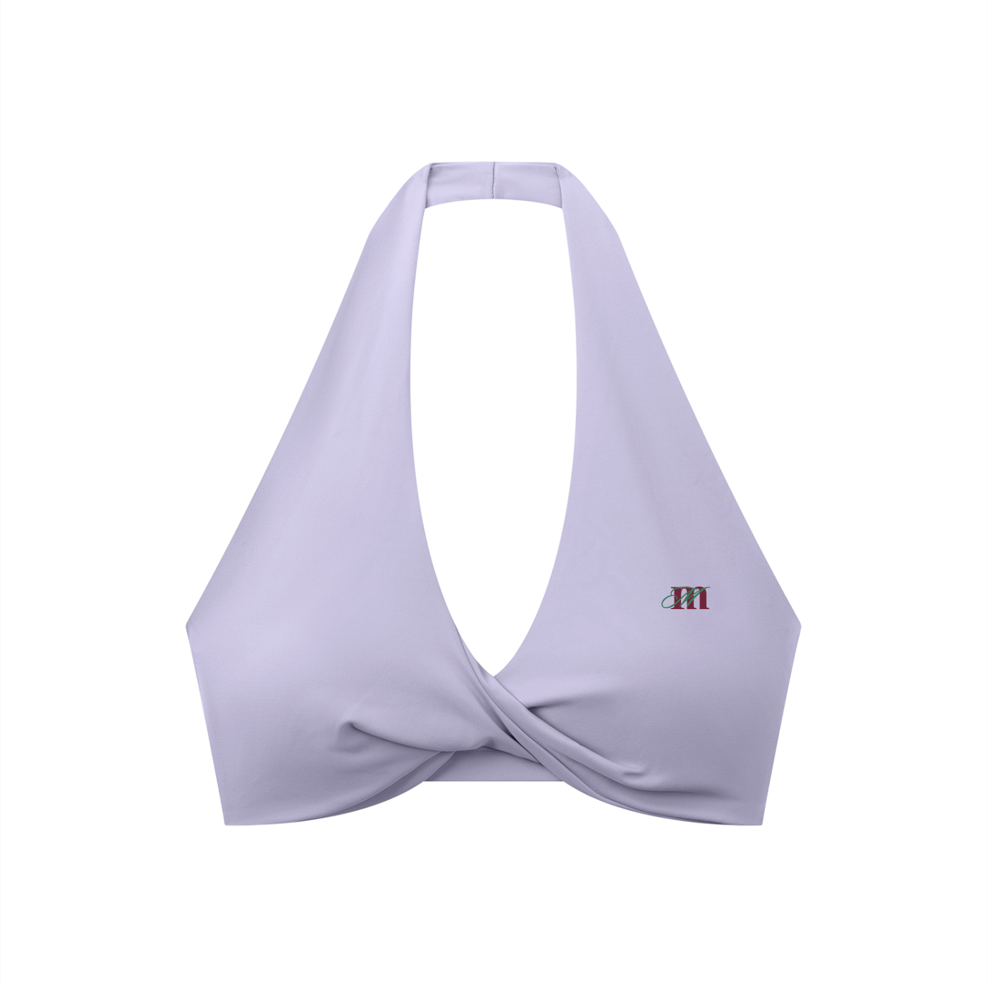 Women's Pleated Halter Sports Bra